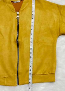 Stylish Mustard Bomber Jacket