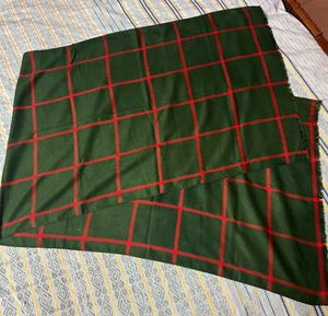 Green &amp; Red Plaid Warm Stole