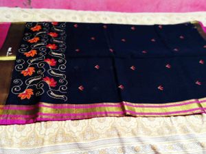 Handloom Silk Saree Ke Sath New Free Sare