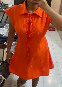 Chic Orange Mini Dress