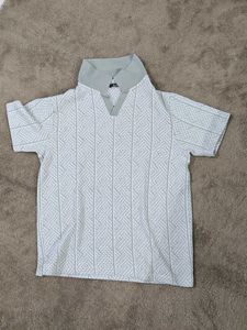 Patterned Polo Shirt