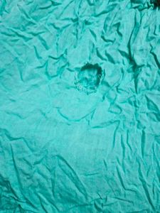 Cyan Color Flock Kurta