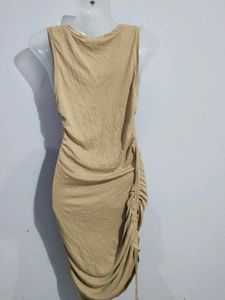 NUDE MIDI BODYCON