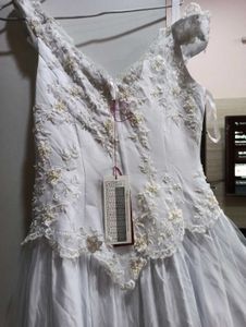 Ball Gown White Flared Birthday Wedding