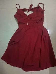 Red Cutout Mini Dress