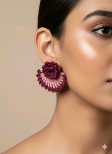 Crochet Flower Earrings