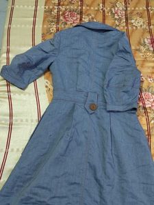 Blue Denim Trench dress