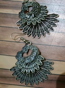 Peacock Feather Earrings