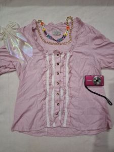 Pink Korean Shirt