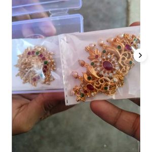 Jeweled Gold Brooches