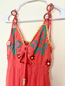 CORAL BEACH DRESS ✨