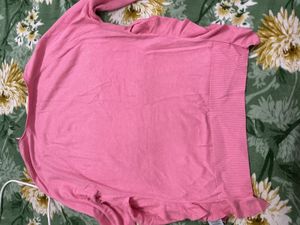 Pink Pullover Long Sleeve Top
