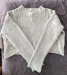 Cropped Knit Sweater