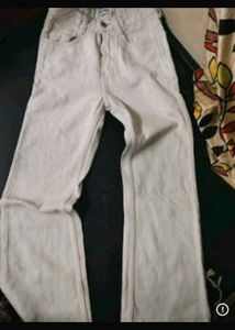 Beige Denim Jeans