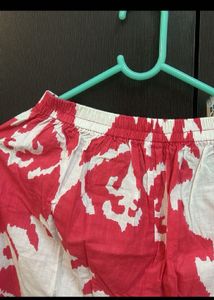 Red &amp; White Kurta Set