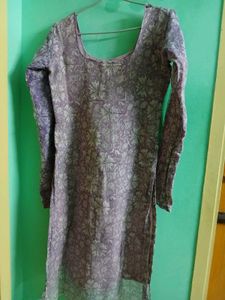 Lavender Kurta With Duppatta