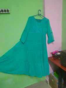 Elegant Maroon Anarkali Dress