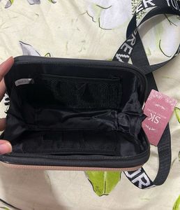 New Sling Bag In Beige Color With Long Handle