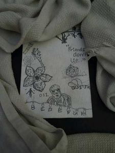 Stranger Things pre-sketched canvas