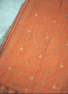 3 piece mirror embroidery cotton unstitched suit