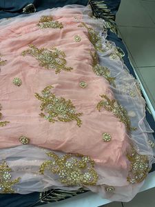 Peach Embroidered Dress