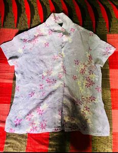 Lavender 3/4 Sleeves Shirt