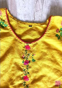 Beautiful Mustard Yellow Kurti set with Pant