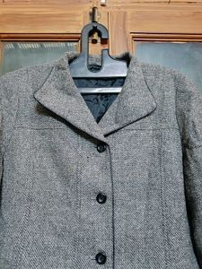 🇳🇿💫🎀Elegant Grey Herringbone Blazer