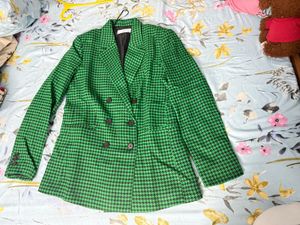 Mango Handshooth Double Beast Blazer Size M