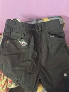 Black Cargo Jogger Pants
