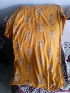 Mustard Kurti For Sale Pure Cotton