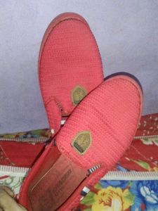 Red &#39;Racer&#39; Slip-On Shoes