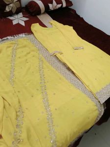 Yellow Embroidered Kurta Set