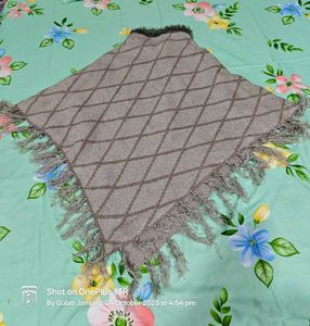 Stylish Grey Poncho