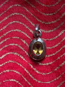 Amrapali Silver yellow Sapphire Pendant