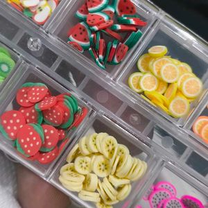 Fruit Slice Nail Art Charms