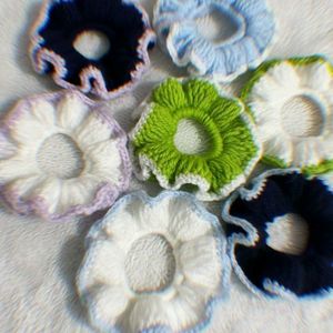 Cute Crochet Scrunchies - Set of 7