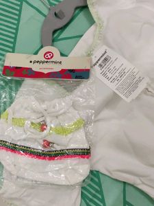 Peppermint White Dress