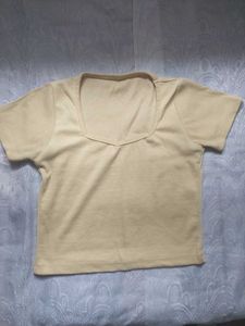Yellow Crop Top