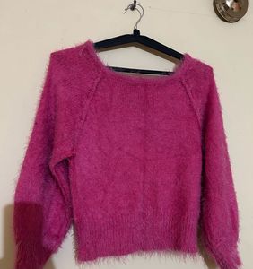 Pink Fuzzy Sweater