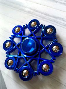 Blue Metal Fidget Spinner