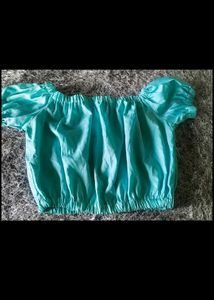 Cute Blue Crop Top