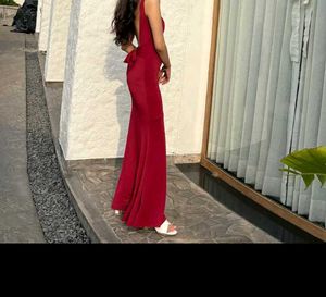 Red Bodycon Maxi Dress