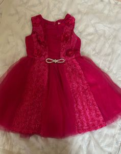 Cute Pink Flower Girl Dress
