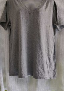Gray V-Neck T-Shirt