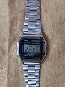 Casio Vintage A-158WA-1Q Digital Grey Dial Watch
