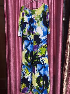 Colorful Abstract Printed Dress