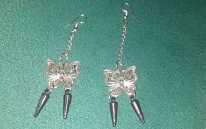 Butterfly Asymmetrical Grunge Earrings