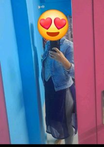 High Waist Gray Denim Women