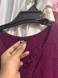 Maroon Tunic Kurta